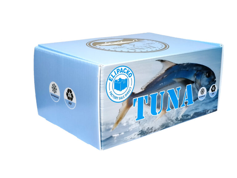Moisture-resistant tuna boxes in a refrigerated logistics environment