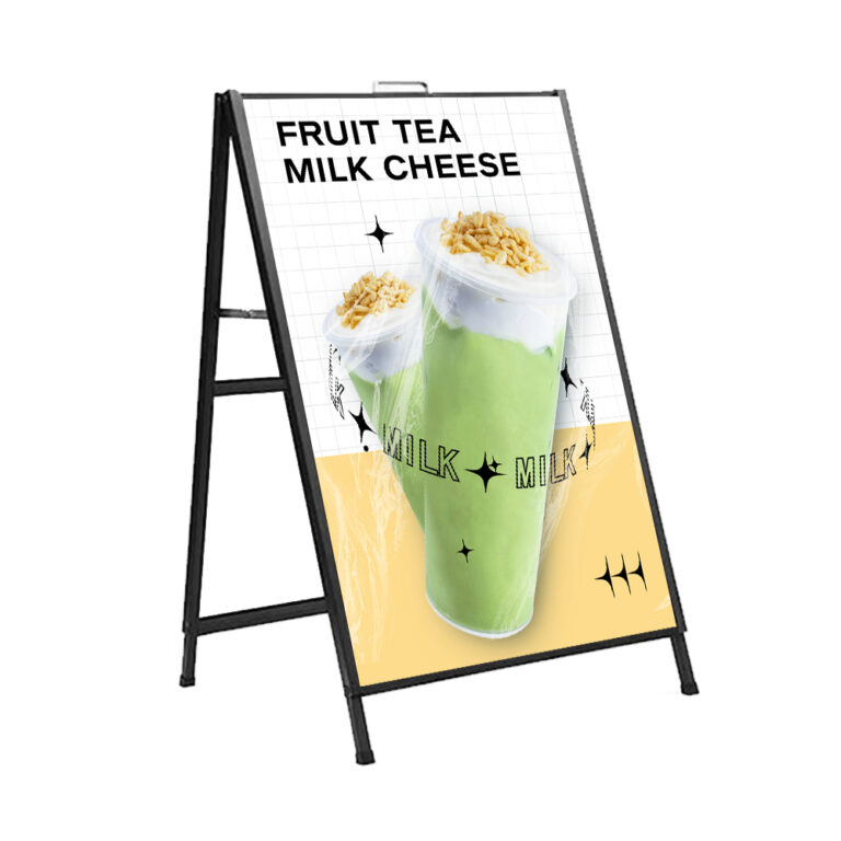 Elipacko-Double-Sided-A-Frame-Sidewalk-Sign-for-Advertising