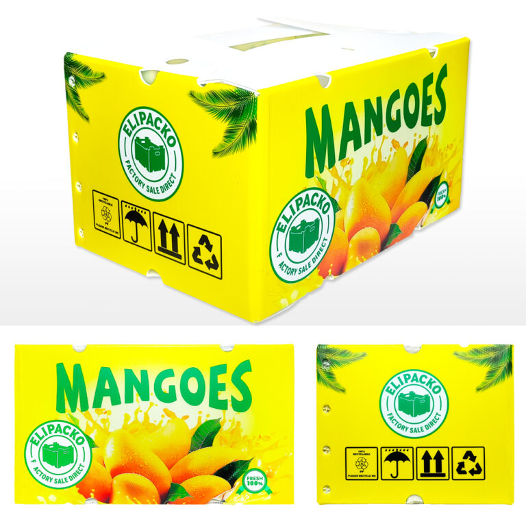 High-strength corrugated mango box for international fruit export