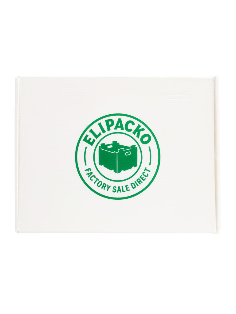 Easy-to-assemble self-locking cardboard mailer box in white and kraft