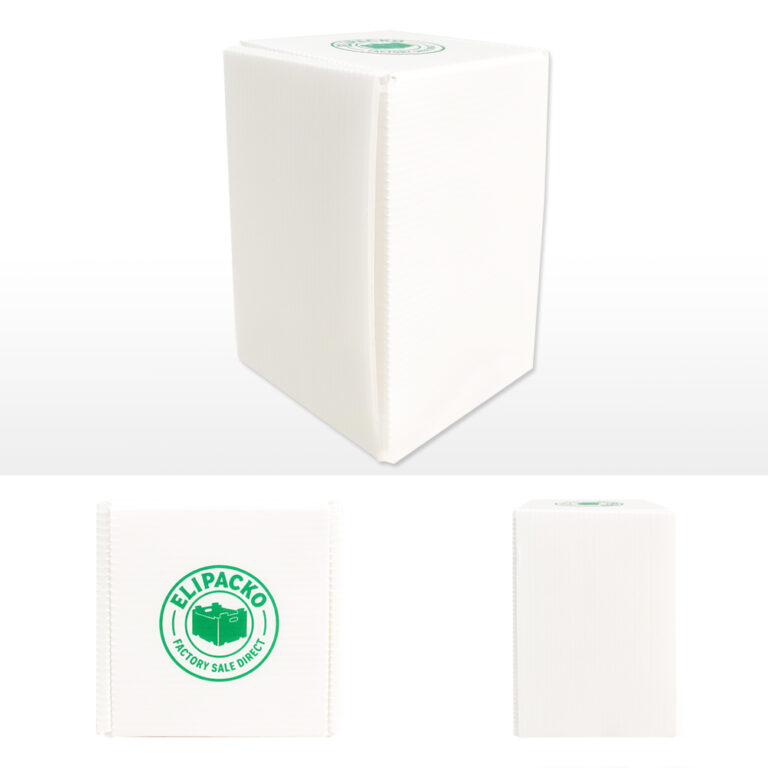 Heavy-duty PP hollow sheet storage box with reinforced handles
